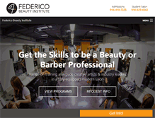 Tablet Screenshot of federico.edu